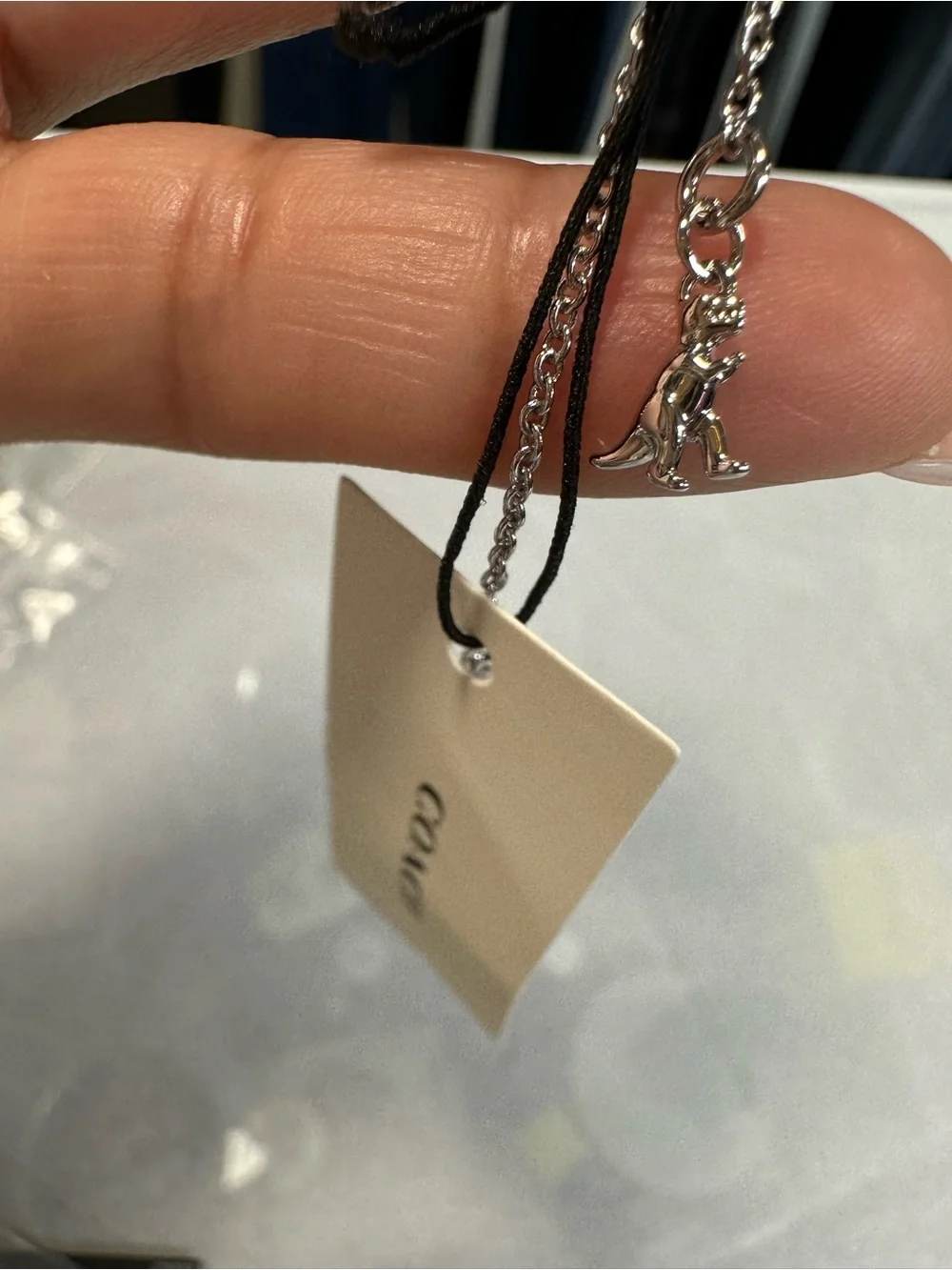 COACH Signature C Heart and Rexy   Strand Line Bracelet.